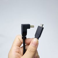 Cable micro HDMI a HDMI de alta velocidad personalizado de 1 m, 2 m, 3 m, ángulo de 90 grados, 18 Gbps, chapado en oro, compatible con 3D, 4K, 60 Hz