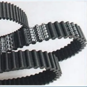 Arc tooth shape rubber timing belt