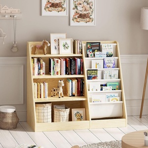 Montessori Toddler bé phòng kệ sách Kệ Sách đồ chơi tổ chức trẻ em bằng gỗ trẻ em kệ sách, kệ sách cho trẻ em - Product Image 4