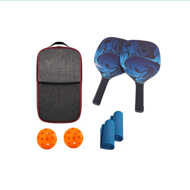 Низкая цена, Пляжная Теннисная ракетка из ДВП, одобренная усапа, лопатки для пиклбола, набор для захвата, 2 лопатки для пиклбола по индивидуальному заказу, 2 лопатки, полотенце