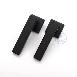 Tay Nắm Cửa Cổ Tay Nắm Cửa Chính Bên Ngoài Bằng Gỗ Đồng Thau Chải Tay Nắm Cửa Lạ Mắt - Product Image 3