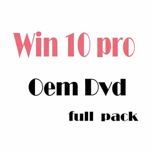 Venta al por mayor Win 10 Pro DVD 100% activación en línea Win 10 Pro DVD paquete completo enviado por FedEx