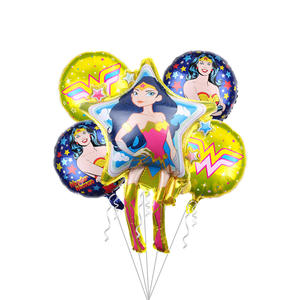 للبيع بالجملة مجموعات أزياء المرأة العجيبة المتحركة في فيلم كرتون ألومنيوم لزينة حفلات أعياد الميلاد للأطفال - Product Image 2