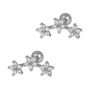 2025 nuevos pendientes de estrella de circón que combinan con todo chapados en oro de 18 quilates de moda de Plata de Ley 925 delicada de alta calidad para regalo de mujer - Product Image 2