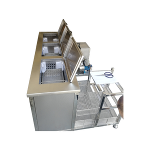 Máquina <span class=keywords><strong>de</strong></span> <span class=keywords><strong>limpieza</strong></span> ultrasónica industrial <span class=keywords><strong>de</strong></span> 61L con sistema <span class=keywords><strong>de</strong></span> 3 tanques: con bomba <span class=keywords><strong>de</strong></span> motor, <span class=keywords><strong>limpieza</strong></span>, filtración y secado - Product Image 5