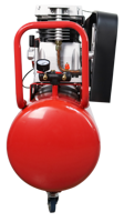 Kompresor Udara Sekrup Tekanan Tinggi 100L 3HP 2 Silinder Bertenaga Bensin Stasioner 8 Bar/115psi Berpendingin Udara Efisiensi Tinggi