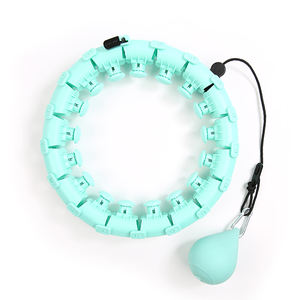 Aros de Hoola sin caída para ejercicio en interior, aros de Hoola inteligentes, 24 secciones, desmontables, masaje para pérdida de peso, gran oferta - Product Image 1