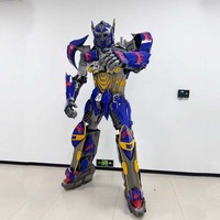 Costume de mascotte robot bleu en EVA dense pour adultes, personnalisable, grande taille, pour promotions commerciales et cosplay