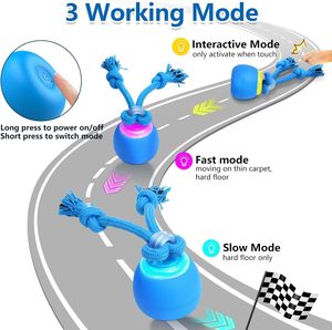 Jouet pour <span class=keywords><strong>chien</strong></span> en <span class=keywords><strong>plastique</strong></span> rechargeable interactif activé par le toucher, <span class=keywords><strong>balle</strong></span> en caoutchouc active qui roule pour les chiots et les chiens de taille moyenne - Product Image 2