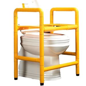 Tabouret de douche en nylon Wolverhampton jaune et blanc, capacité de 300 lb, chaise de bain antidérapante pour la sécurité des personnes âgées - Product Image 3