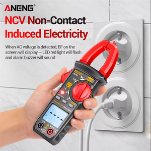 เครื่องวัดแอมป์มิเตอร์ ANENG PN200 เครื่องทดสอบแรงดันไฟฟ้าในรถยนต์ เครื่องทดสอบความจุไฟฟ้า NCV เครื่องทดสอบโอห์ม DC/AC 600A แคลมป์มิเตอร์ 4000 แอมป์ - Product Image 4