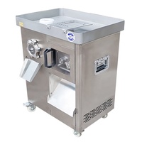 Hachoir à viande industriel automatique, machine à hacher et à trancher la viande, hachoir à viande multifonctionnel en acier inoxydable, trancheuse à viande fraîche