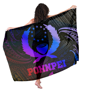 Hawaii personnalisé Pohnpei Sarong été couvrir plage paréo maillots de bain femmes - Product Image 2