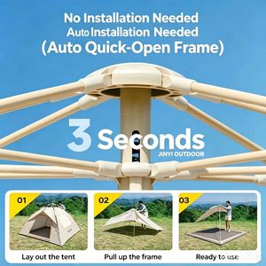 Pop up Automatic <b>Waterproof</b> 2/3/4 Persons Family <b>Tents</b> Easy Set up Portable Windproof Dome <b>Tent</b> for Outdoor Hiking and Traveling - Product Image 4