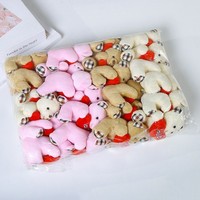 Mini ours en peluche de 10 cm en vrac, petit ours en peluche porte-clés, design petit ours en peluche mini avec cœur