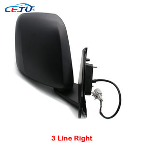 Rétroviseurs latéraux de porte de voiture en ABS noir pour Nissan <span class=keywords><strong>Evalia</strong></span> NV200 Mitsubishi Delica D 3 Van Chevrolet City Express 2009-2023 - Product Image 2