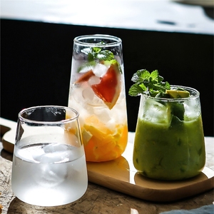 Eleganti Bicchieri da Cocktail in Cristallo a Pancia Larga, Bicchieri Highball Trasparenti Senza Stelo - Product Image 2