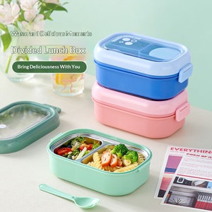 Simplified 304 Stainless Steel <b>Lunch</b> <b>Box</b> for Office Workers, Divided into Different Formats to Prevent Cross Contamination and O - Product Image 1