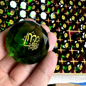 Rõ ràng 3D tinh thể Laser khắc hình trái tim Kính chặn giấy với đồng hồ - Product Image 6