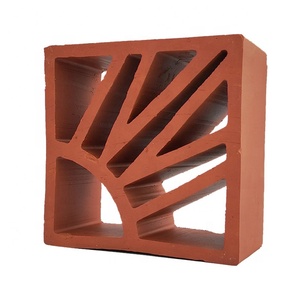 내화벽돌 내화성 경량 모던 디자인 마당 외부 중공 점토 테라코타 브리즈 블록 - Product Image 3