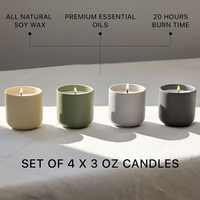 Bougie de Noël de luxe longue durée en coton mélangé de soja 10 oz, design personnalisé, dans un pot en céramique, parfumée