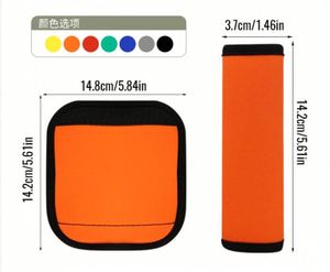 Protège-poignée de bagage en néoprène personnalisé avec fixation auto-agrippante pour sac à main - Product Image 2