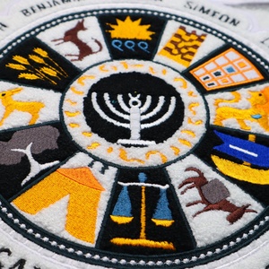 Commande personnalisée en gros de l'étoile de l'Est brodé maçonnique Patch fer sur chenille patchs pour vêtements - Product Image 4