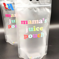 Sachets de thé au lait en plastique stratifié avec fermeture à glissière, noir, personnalisé, pochette avec Logo