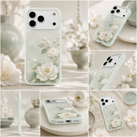 Coque de téléphone magnétique à impression colorée pour iPhone 16 17 18 Pro, plaque vierge pour étui de téléphone, impression UV, personnalisation par vous-même