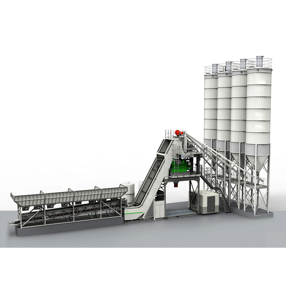 Cheap Price HZS120VT Concrete Batching Plant Top Brand Container Engineering Station Hot Sale