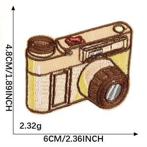 Nouvelles broderies thermocollantes, diverses écussons en forme d'appareil photo pour la décoration de vêtements et de sacs - Product Image 6