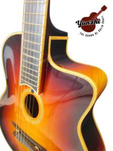 Guitares jazz en érable gitan <span class=keywords><strong>guitare</strong></span> acoustique personnalisable-instruments musicaux marron - Product Image 2