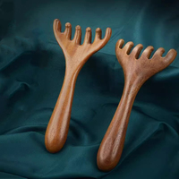 HOYE CRAFTS Holz Sechs-Klauen-Massage kamm Kopf therapie Massage bürste Gesichts massage werkzeug