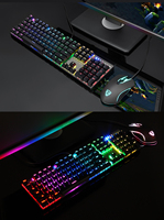 Motospeed CK888 RGB PC clavier souris Gamer Combo jeu clavier et souris Kit ensemble avec souris