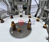 Machine de remplissage, de bouchage et d'étiquetage automatique pour flacons compte-gouttes en verre de 30 ml, 2 oz, 4 oz pour huiles essentielles et liquides - Prix