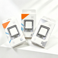 Boîte d'emballage en papier avec fenêtre transparente pour câble de chargeur USB, électronique grand public, carton rectangulaire, recyclable, boîtes en papier