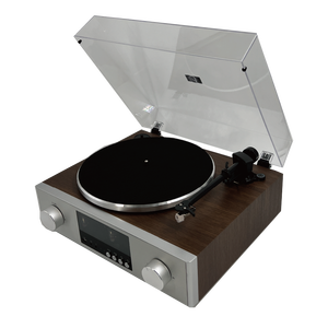 Tocadiscos de Vinilo de Alta Fidelidad <span class=keywords><strong>con</strong></span> Preamplificador de Tubos, Altavoces Externos de Repisa, Reproductor de Discos <span class=keywords><strong>con</strong></span> Transmisión por Correa para Sistema de Audio en Casa - Product Image 3