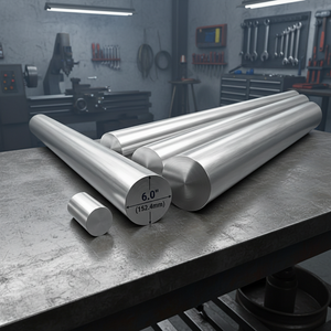 Suministro Directo de Fábrica, Billetes de Aluminio AA6063 Estándar ASTM No Secundarios OEM, Diámetro de 6 Pulgadas, para Extrusión de Metal - Product Image 1