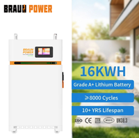 Batterie Lifepo4 300Ah 314Ah 51.2V 48V de fabrication directe, batterie solaire Lifepo4 15kWh 16kWh, batterie lithium solaire pour stockage d'énergie