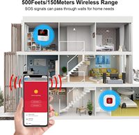 ANGUS - Sistema de Alerta para Cuidadores con WiFi para Personas Mayores, Sin Cuota Mensual, Botón de Pánico SOS, Reloj Compatible con Tuya Smart/Smart Alarm