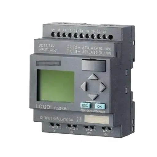 Fournisseur de pièces cnc industrielles intelligentes plc LOGO! Contrôleur 8DI(4AI)/4DO module logique programmable 6ED1052-1MD08-0BA0 prix
