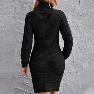 Abbigliamento <span class=keywords><strong>donna</strong></span> <span class=keywords><strong>dolcevita</strong></span> in cashmere manica lunga <span class=keywords><strong>collo</strong></span> <span class=keywords><strong>alto</strong></span> 100% abito maglione acrilico per <span class=keywords><strong>donna</strong></span> - Product Image 3