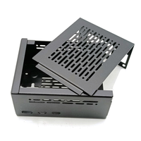 Металлический корпус для расширения Raspberry Pi 5 PCIe с отверстиями для вентиляции, защитный бокс для M.2 NVMe SSD для открытого программного обеспечения
