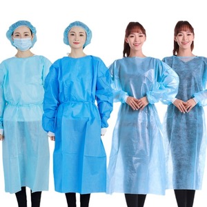 Batas de Aislamiento Desechables al por Mayor, de Microfibra, Transpirables, Impermeables, Antipolvo, Ropa de Trabajo de Uso Reversible - Product Image 1