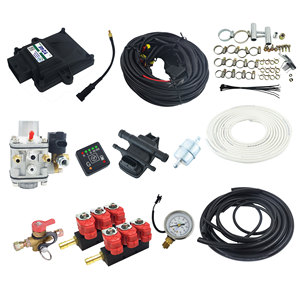 Kit completo de conversión <span class=keywords><strong>GLP</strong></span> NGV GNV, sistema de gas CNG natural automático de 6 cilindros para vehículos de automóviles - Product Image 1