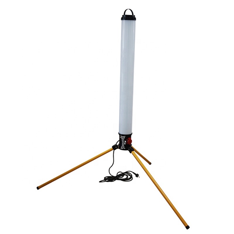 200W Portable 360 Degree LED Floodlight Construction Site Tube Work Light with Tripod Stand