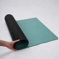 Tapis de fitness léger, durable et antidérapant pour femmes et hommes, tapis de yoga en caoutchouc PU en gros, tapis de yoga de voyage