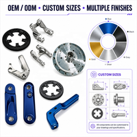 Usinage CNC 5 axes IATF 16949 pour composants de VTT en acier au carbone, titane, aluminium avec tournage, fraisage et anodisation dure