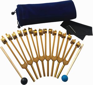 128/256/512Hz Chakra Tuning Forks Set Weighted High Quality Medical Chakra Tuning Forks For Sound Healing - Product Image 4