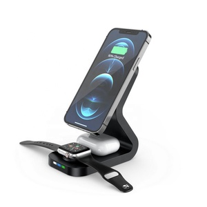 Livraison <span class=keywords><strong>gratuite</strong></span> Station de charge rapide 3 en 1 Chargement rapide sans fil magnétique 15W Chargeur de téléphone sans fil pour téléphone série 15 - Product Image 2